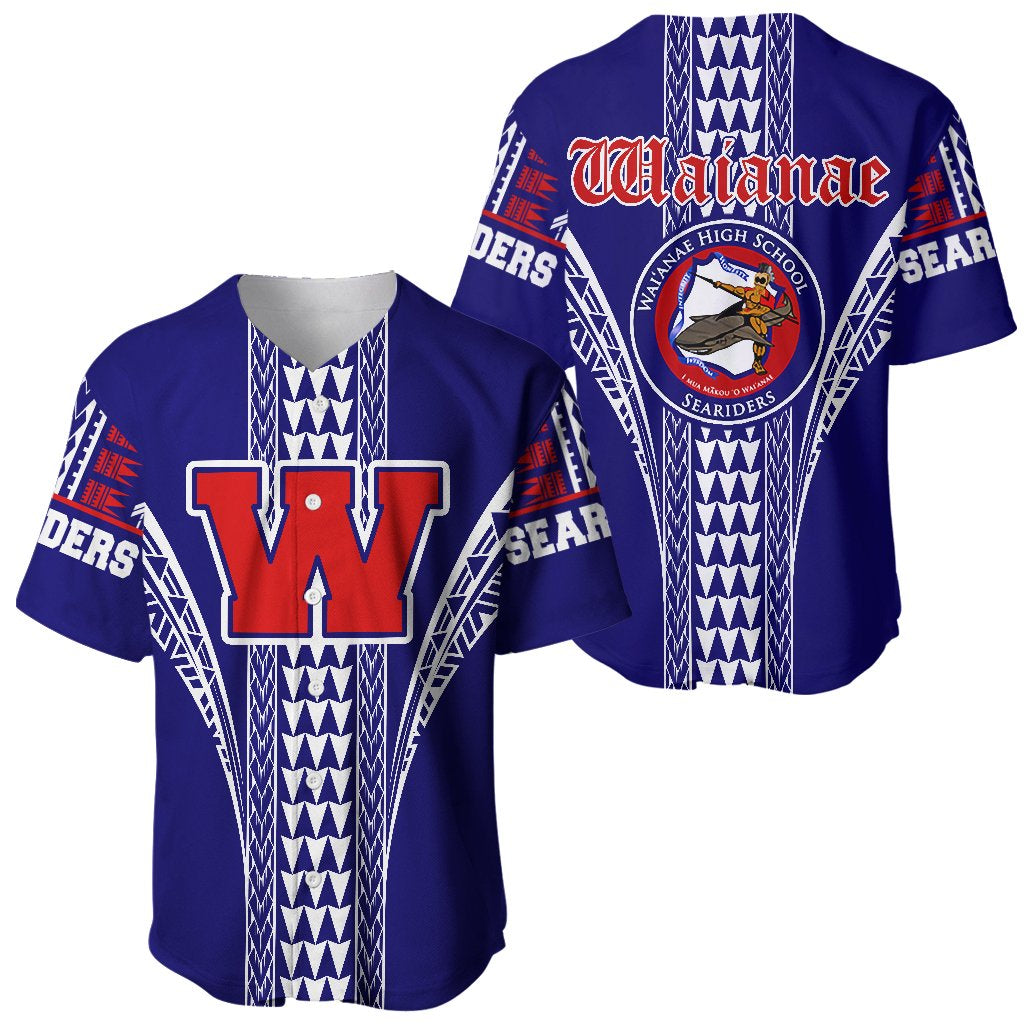 Hawaii Baseball Jersey Waianae High Baseball Jersey Shirt AH