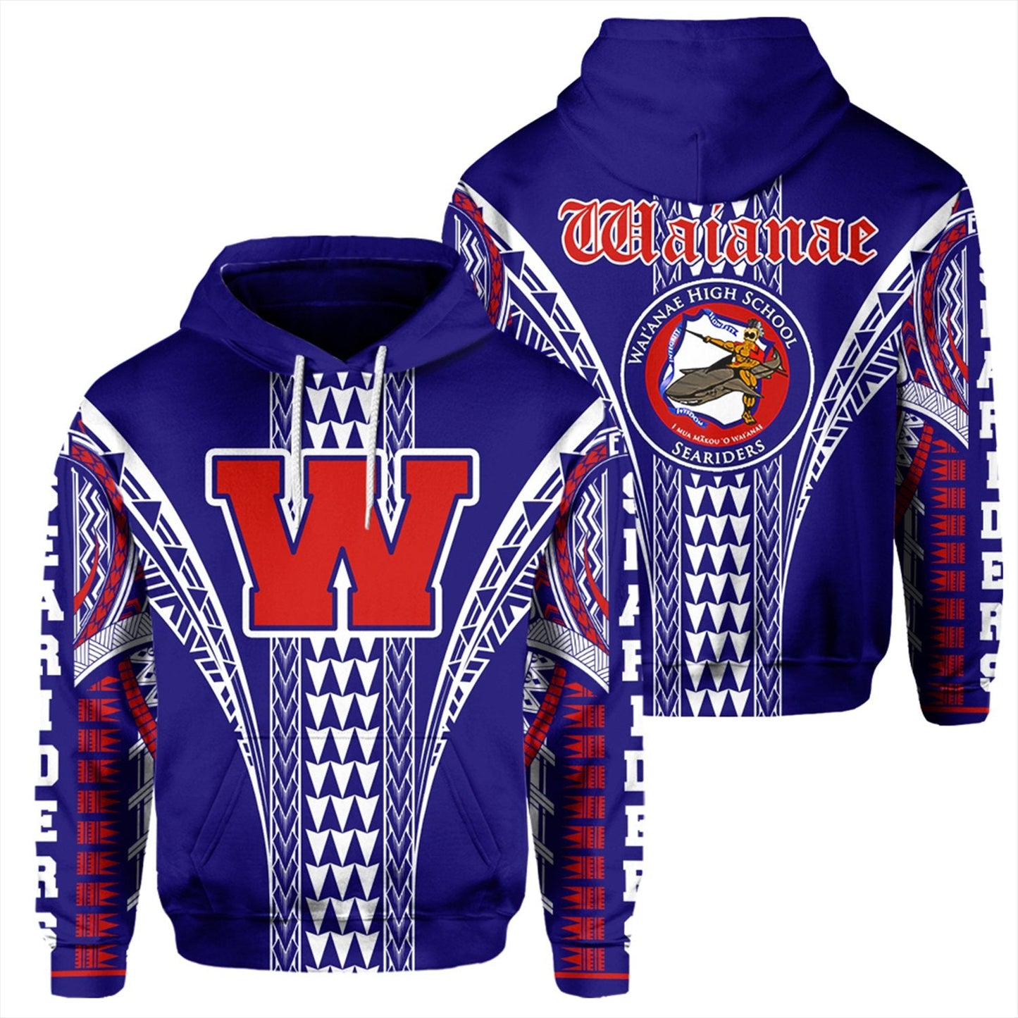 Hawaii Hoodie Waianae High Pullover Hoodie AH