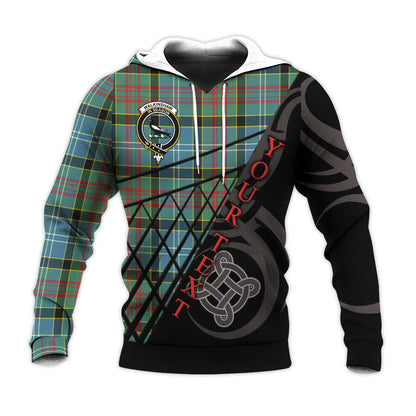 Printivon Walkinshaw Knitted Hoodie Pattern Celtic Custom Text