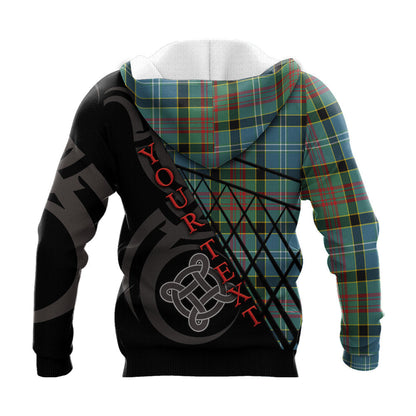 Printivon Walkinshaw Knitted Hoodie Pattern Celtic Custom Text