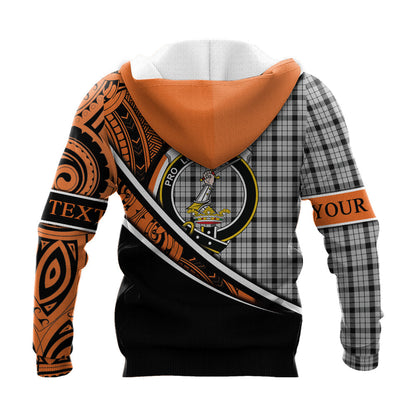 Printivon Wallace Dress Knitted Hoodie Pattern Polynesian Custom Text
