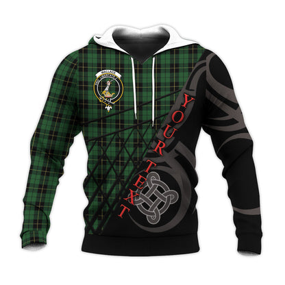 Printivon Wallace Hunting Knitted Hoodie Pattern Celtic Custom Text