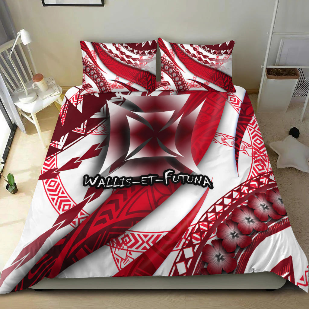 Wallis et Futuna Bedding Set Artsy Style White