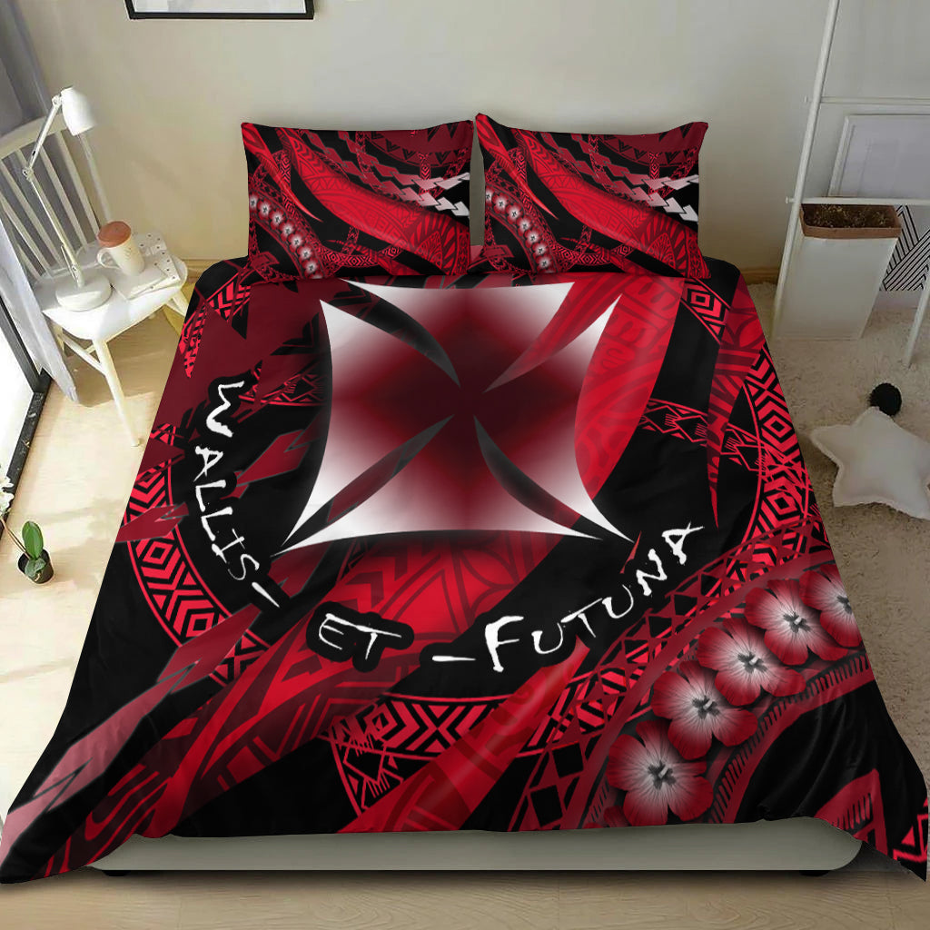 Wallis et Futuna Bedding Set Artsy Style Black
