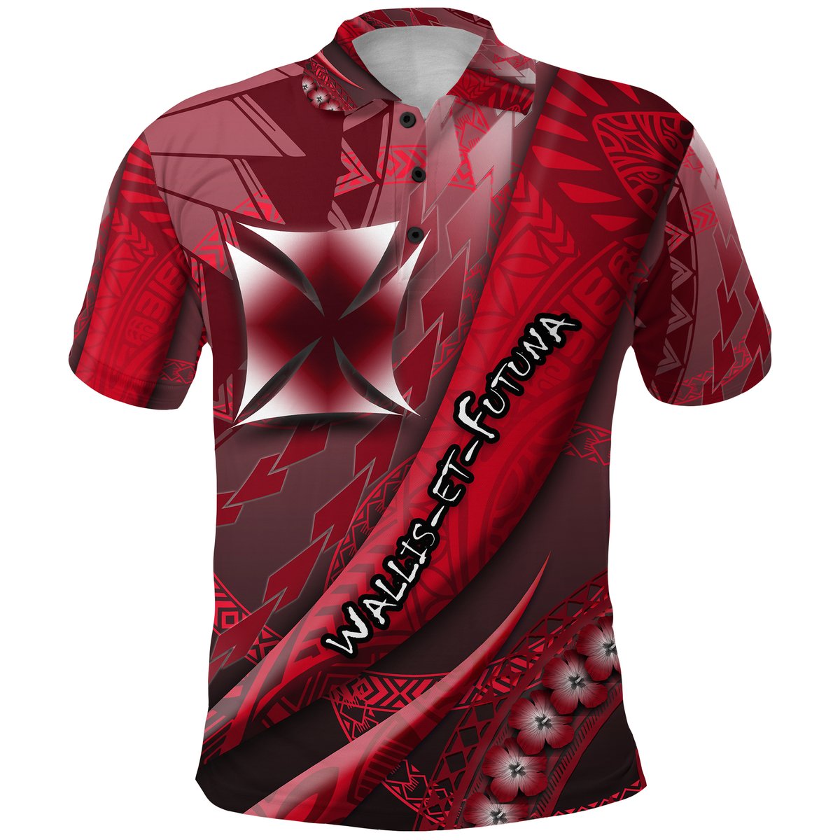 Wallis et Futuna Polo Shirt Artsy Style - Special