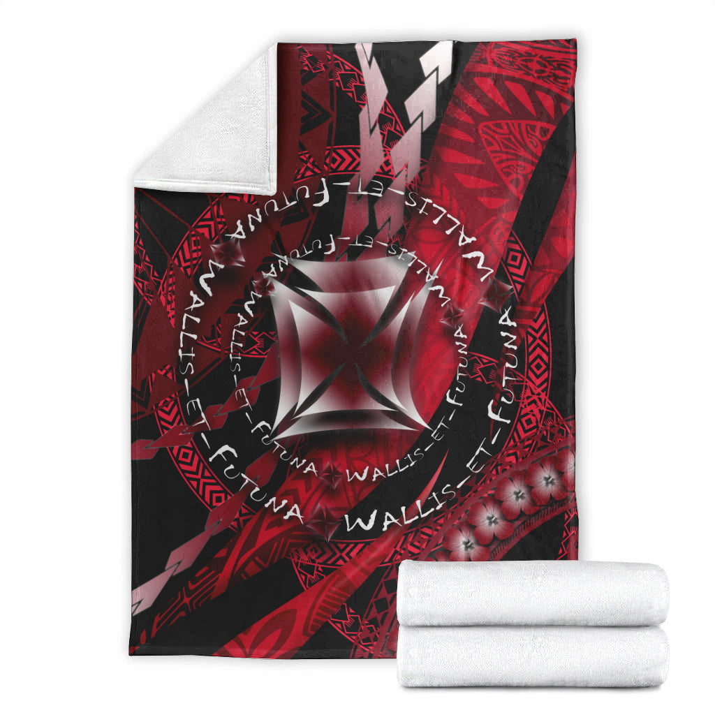 Wallis et Futuna Premium Blanket Artsy Style Black
