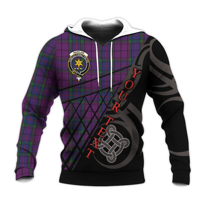 Printivon Wardlaw Knitted Hoodie Pattern Celtic Custom Text