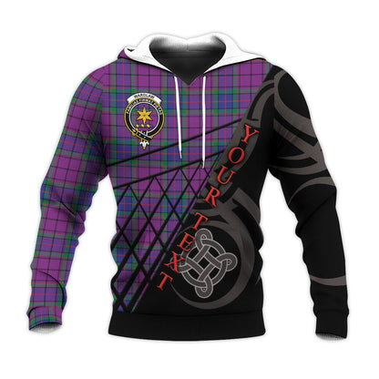 Printivon Wardlaw Modern Knitted Hoodie Pattern Celtic Custom Text