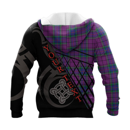 Printivon Wardlaw Modern Knitted Hoodie Pattern Celtic Custom Text