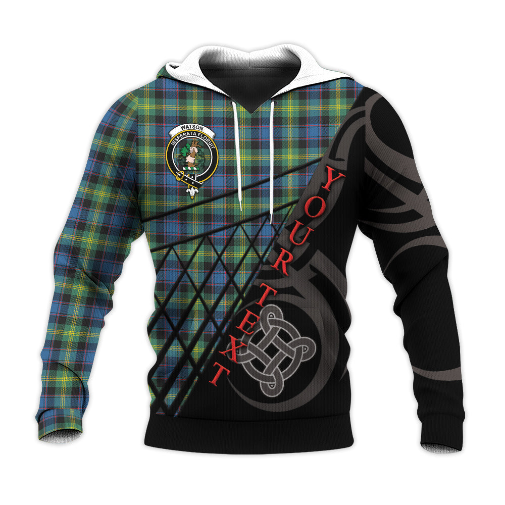 Printivon Watson Ancient Knitted Hoodie Pattern Celtic Custom Text