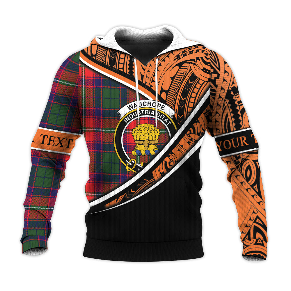 Printivon Wauchope Knitted Hoodie Pattern Polynesian Custom Text