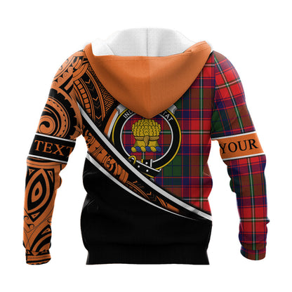 Printivon Wauchope Knitted Hoodie Pattern Polynesian Custom Text