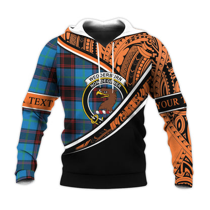 Printivon Wedderburn Knitted Hoodie Pattern Polynesian Custom Text
