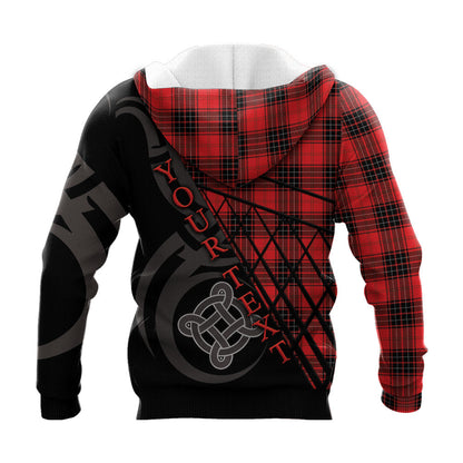 Printivon Wemyss Modern Knitted Hoodie Pattern Celtic Custom Text