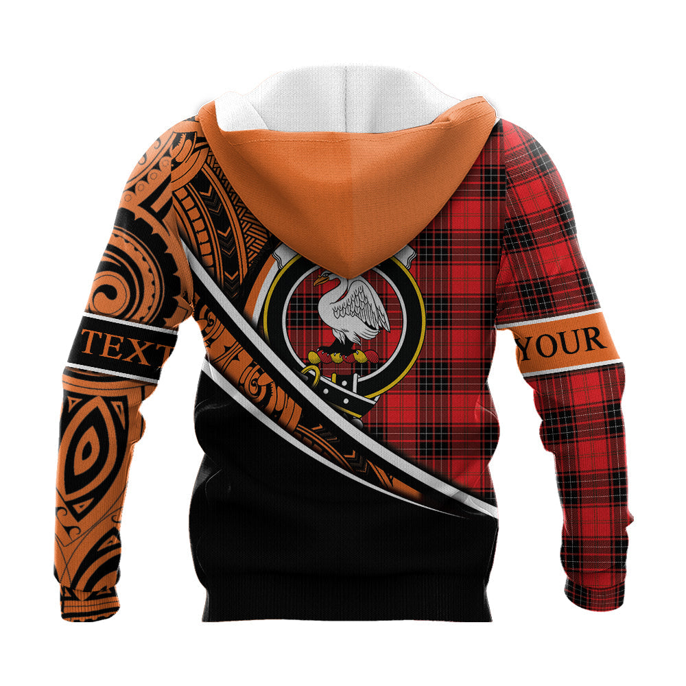 Printivon Wemyss Modern Knitted Hoodie Pattern Polynesian Custom Text