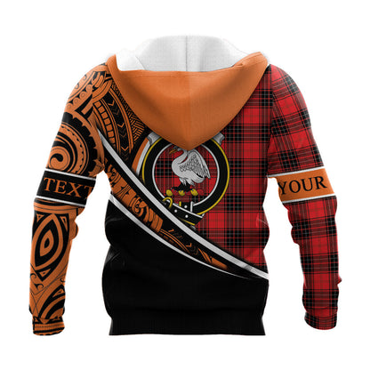 Printivon Wemyss Modern Knitted Hoodie Pattern Polynesian Custom Text