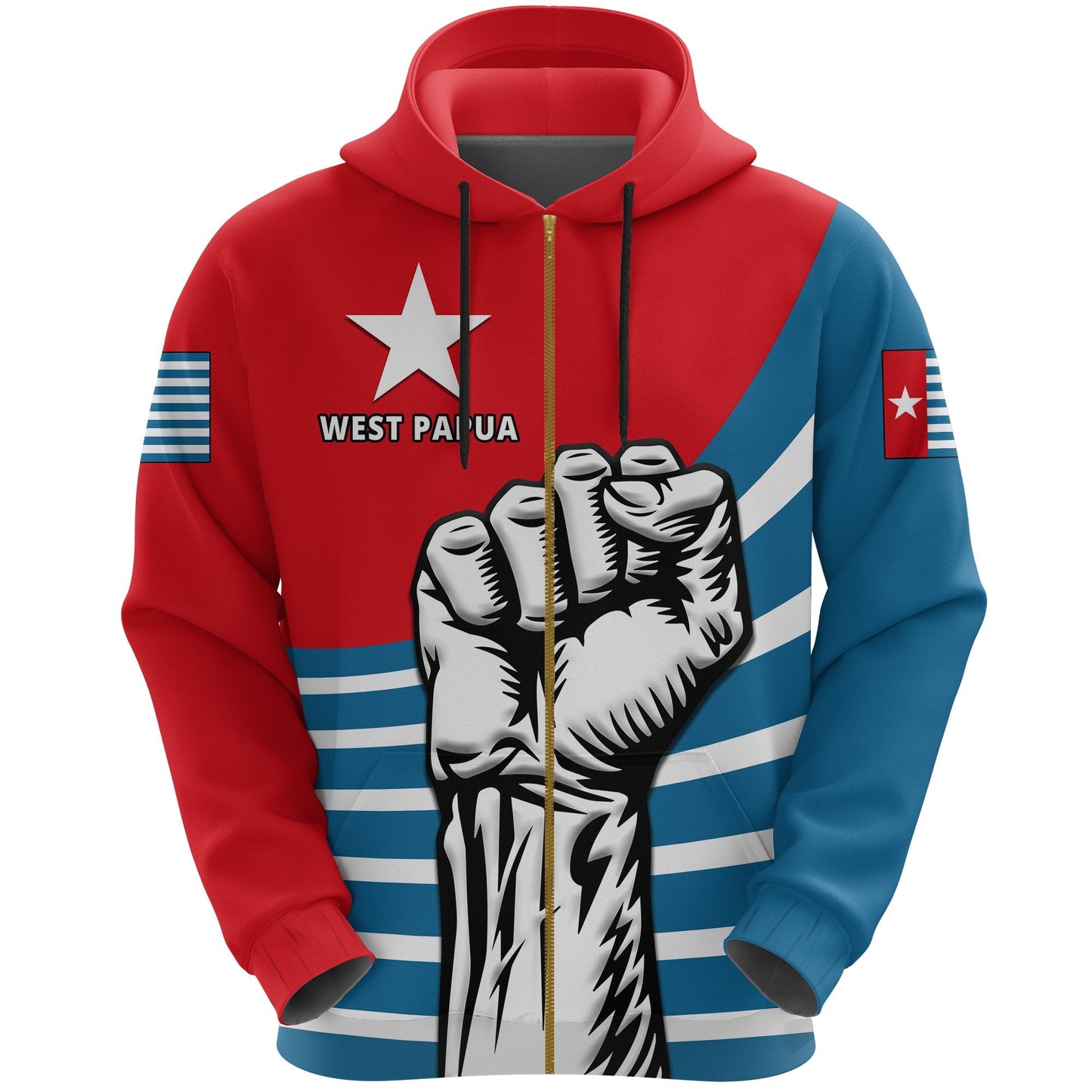 Free West Papua Zip Up Hoodie