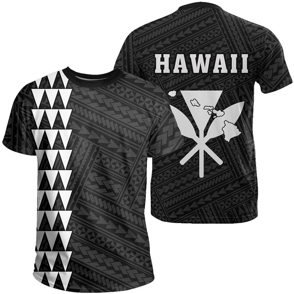 Hawaii Kakau Kanaka Map T - Shirt - White - Ah