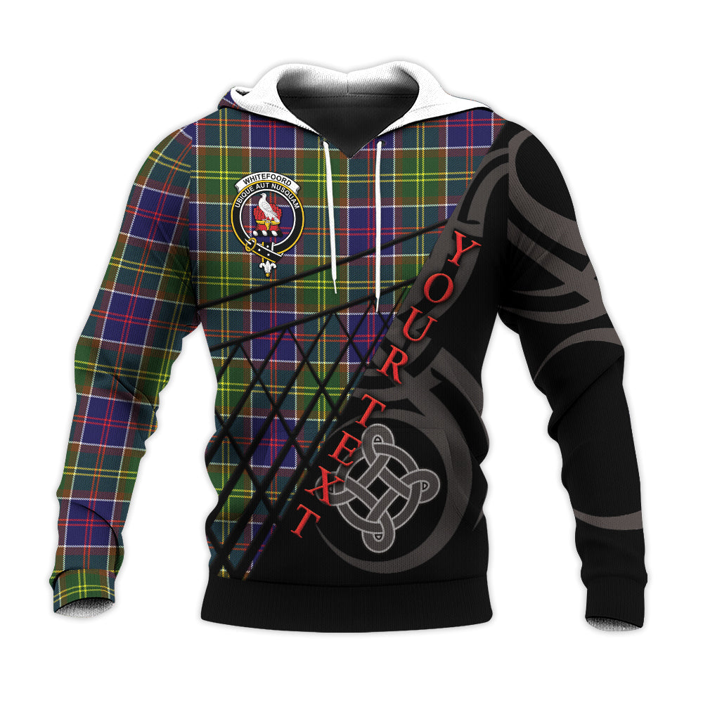 Printivon Whitefoord Modern Knitted Hoodie Pattern Celtic Custom Text