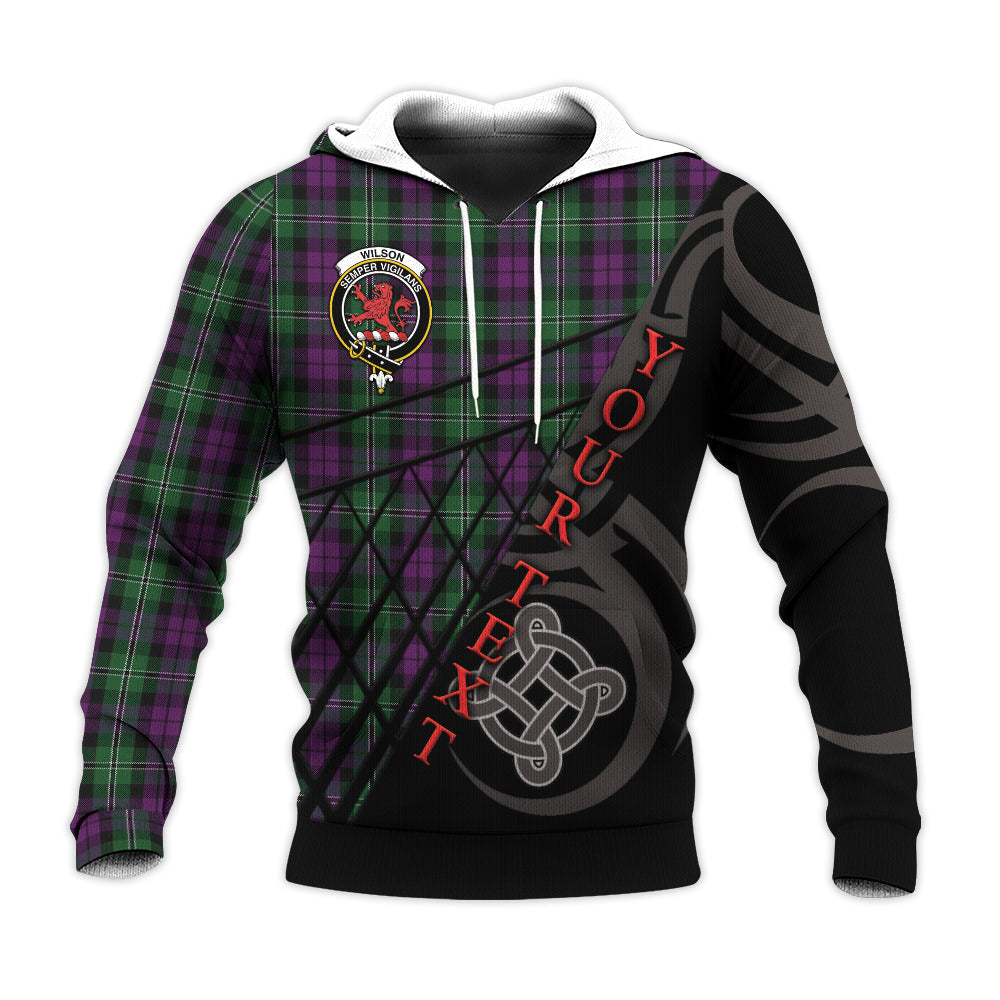 Printivon Wilson Knitted Hoodie Pattern Celtic Custom Text