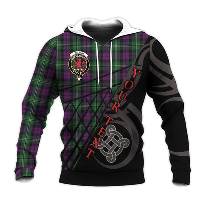 Printivon Wilson Knitted Hoodie Pattern Celtic Custom Text