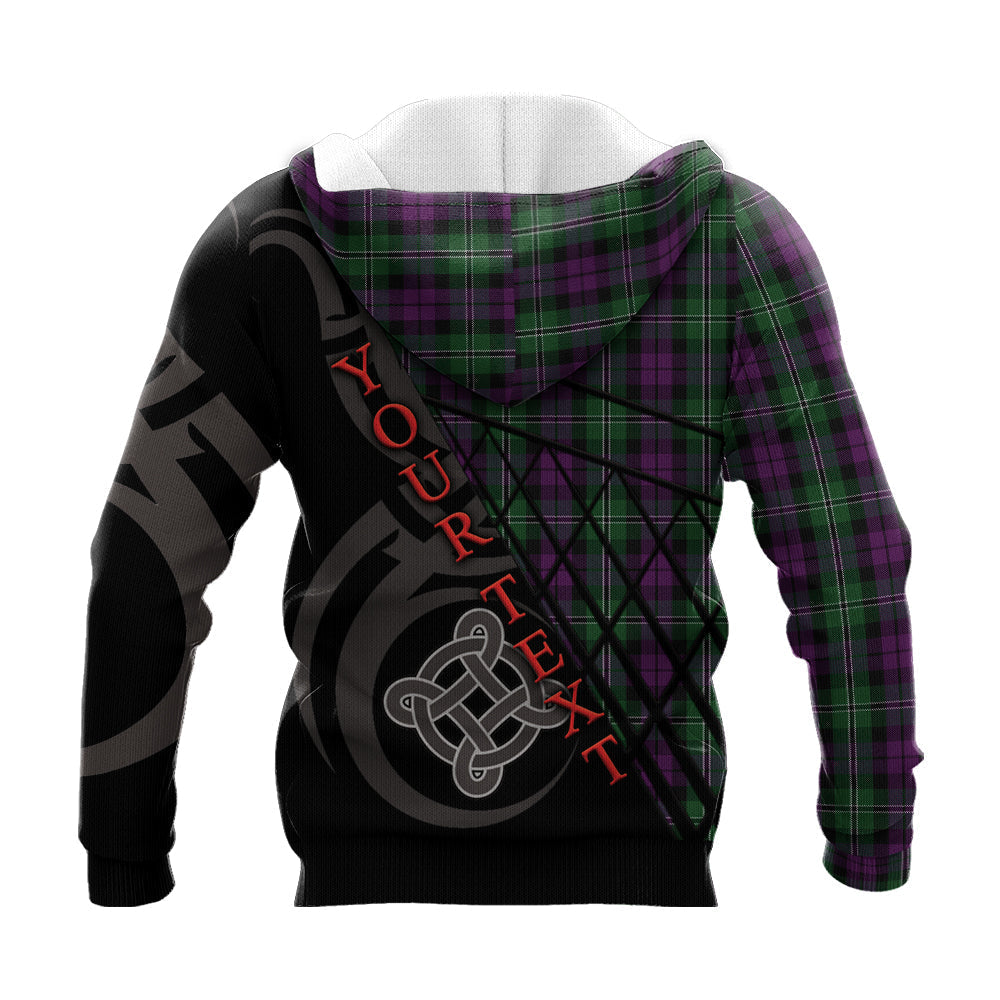 Printivon Wilson Knitted Hoodie Pattern Celtic Custom Text