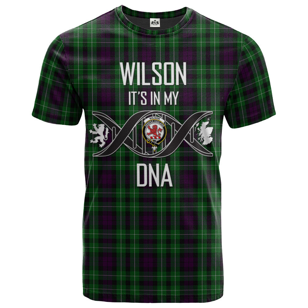Printivon Wilson 02 Clan DNA In Me Tartan Crest T Shirt