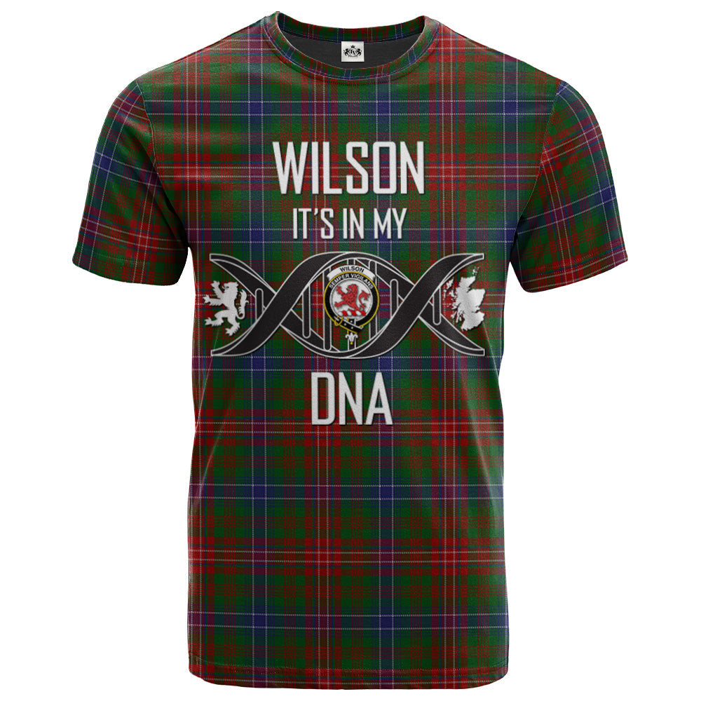 Printivon Wilson 03 Clan DNA In Me Tartan Crest T Shirt