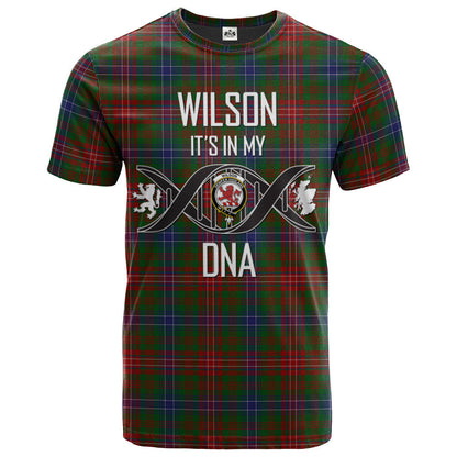 Printivon Wilson 03 Clan DNA In Me Tartan Crest T Shirt