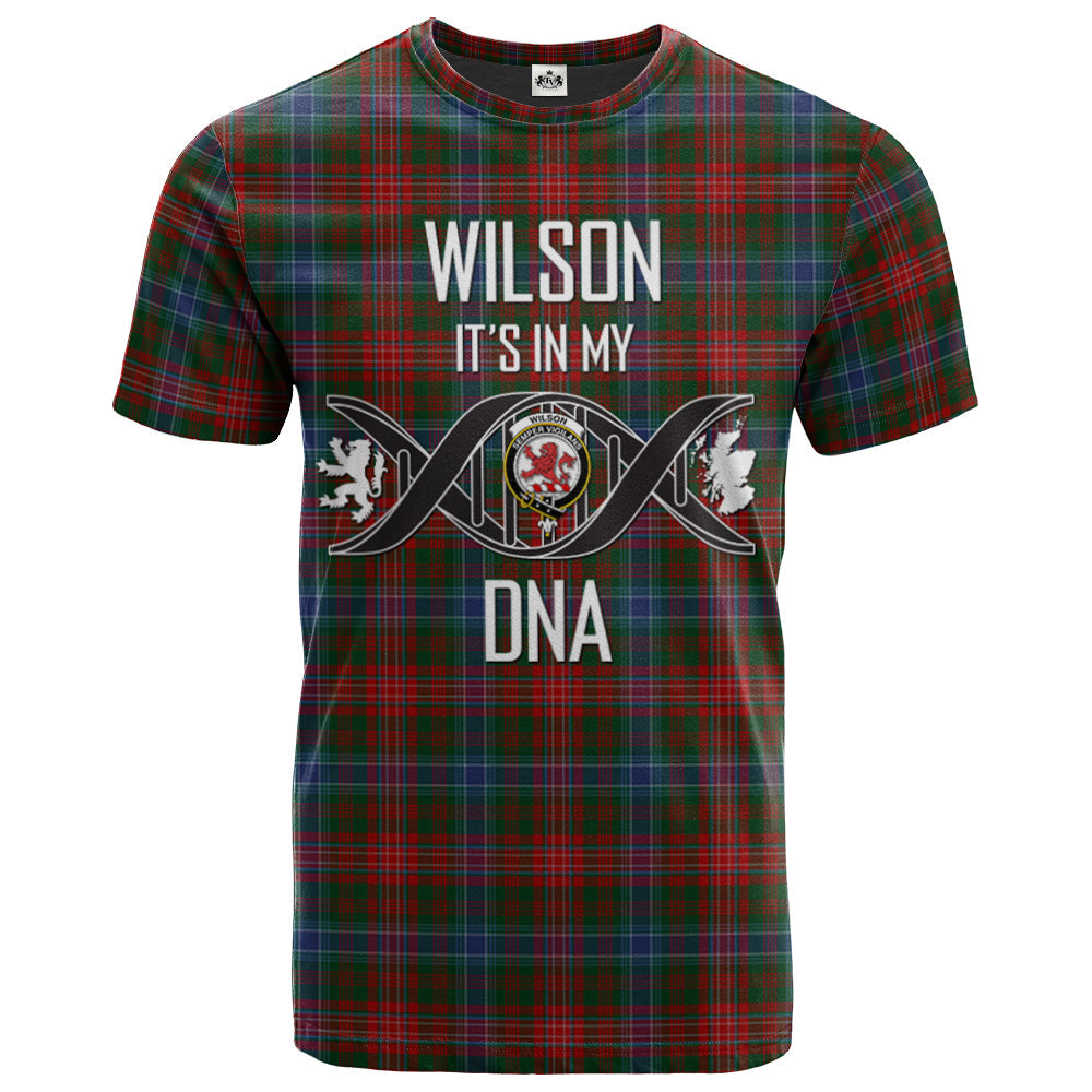 Printivon Wilson 04 Clan DNA In Me Tartan Crest T Shirt