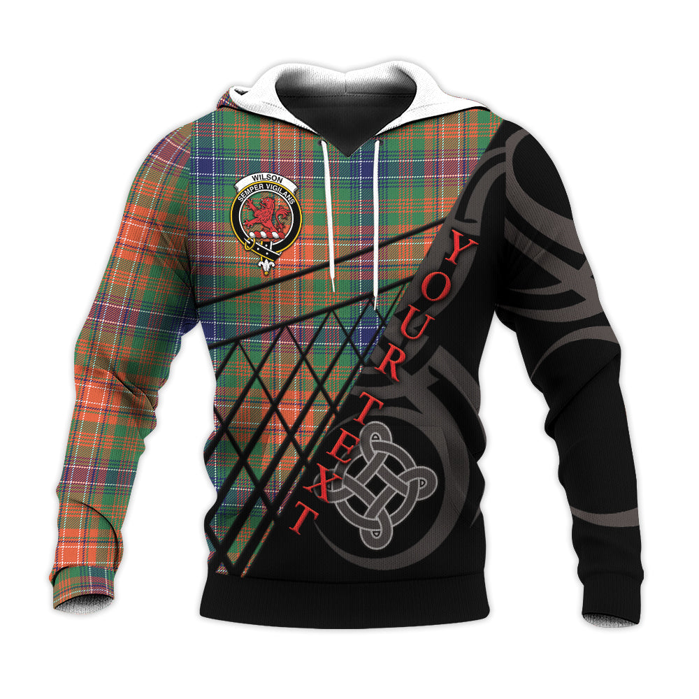 Printivon Wilson Ancient Knitted Hoodie Pattern Celtic Custom Text