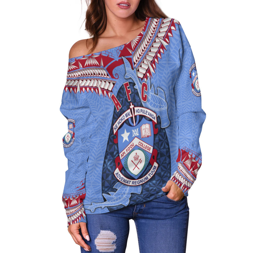 Tonga Apifo'ou College Off Shoulder Sweater Special Style