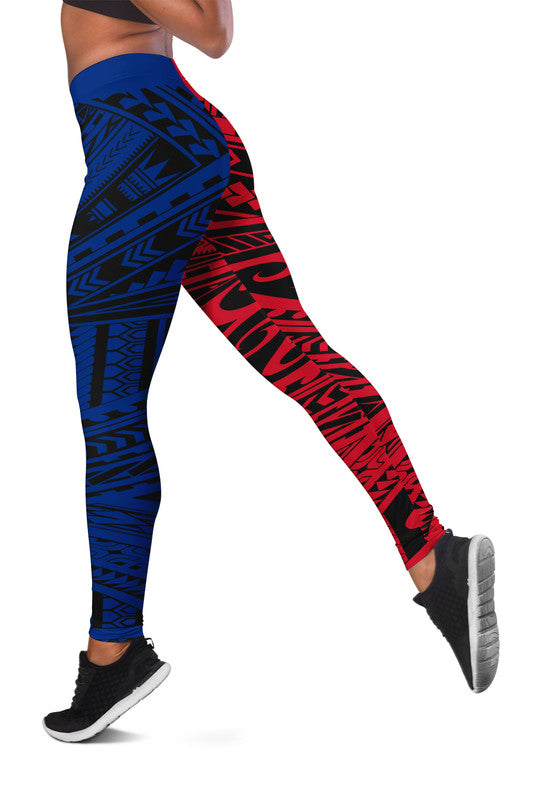 Samoa Independence Day Quotes Women Legging Military Polynesian Pattern