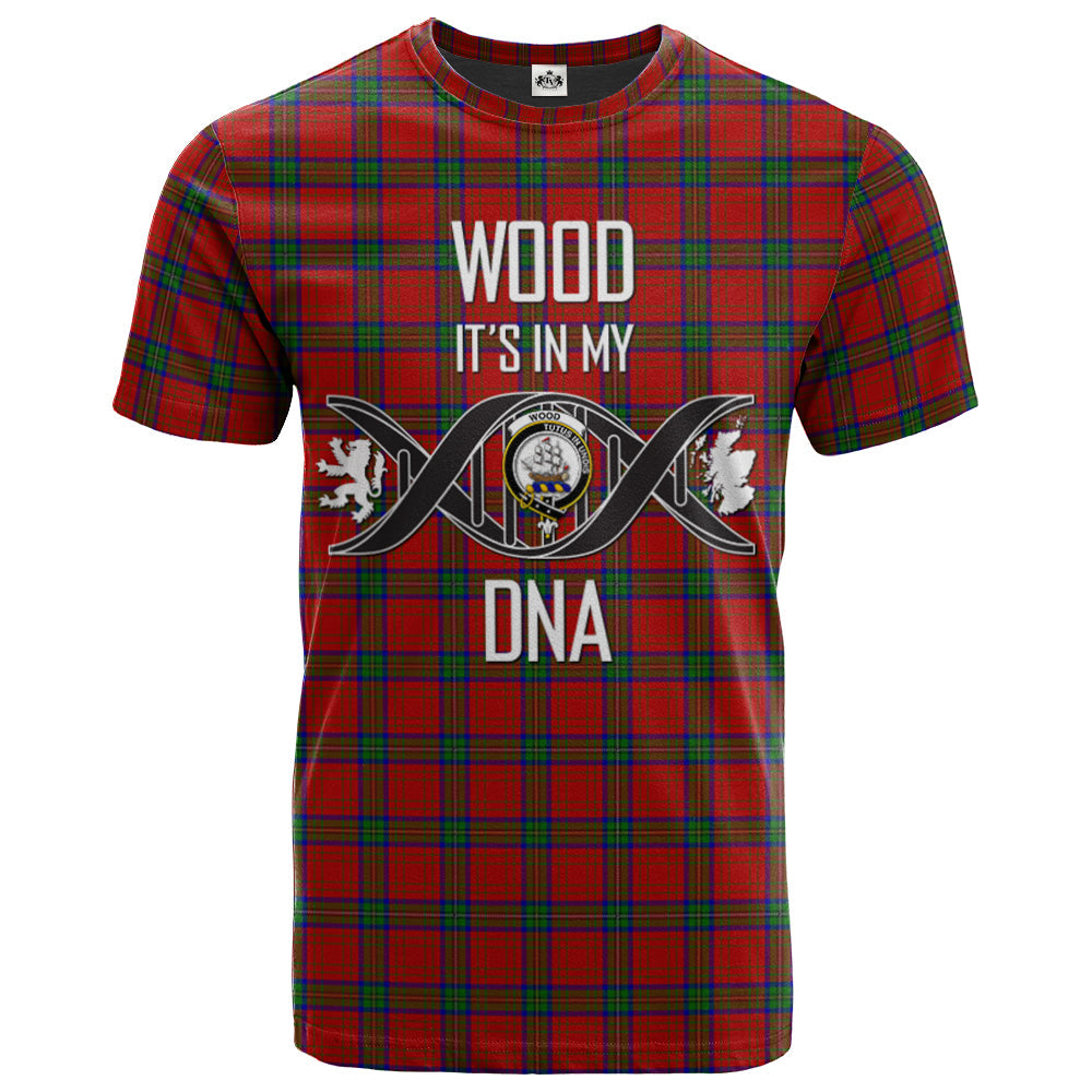 Printivon Wood Dress Clan DNA In Me Tartan Crest T Shirt