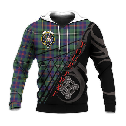 Printivon Wood Modern Knitted Hoodie Pattern Celtic Custom Text