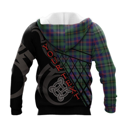 Printivon Wood Modern Knitted Hoodie Pattern Celtic Custom Text
