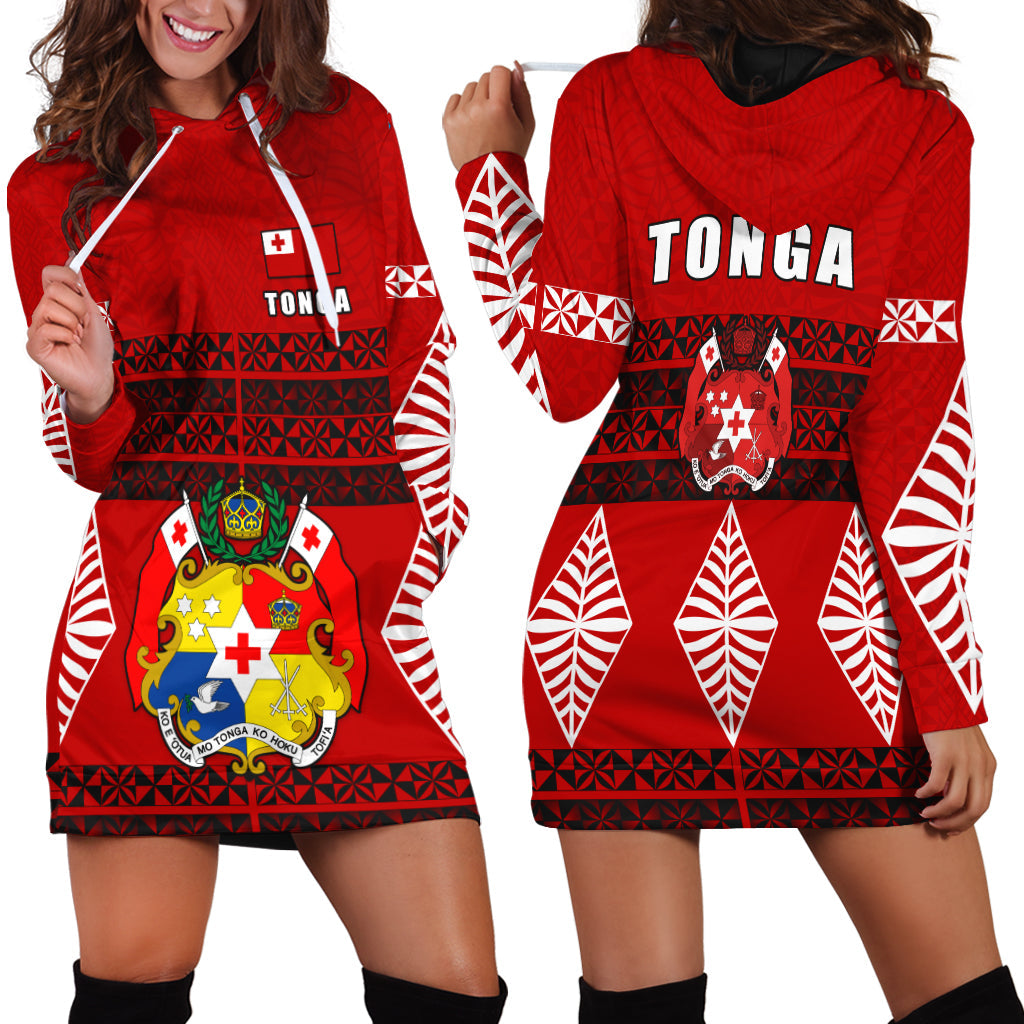 Tonga Hoodie Dress Tongan Pattern