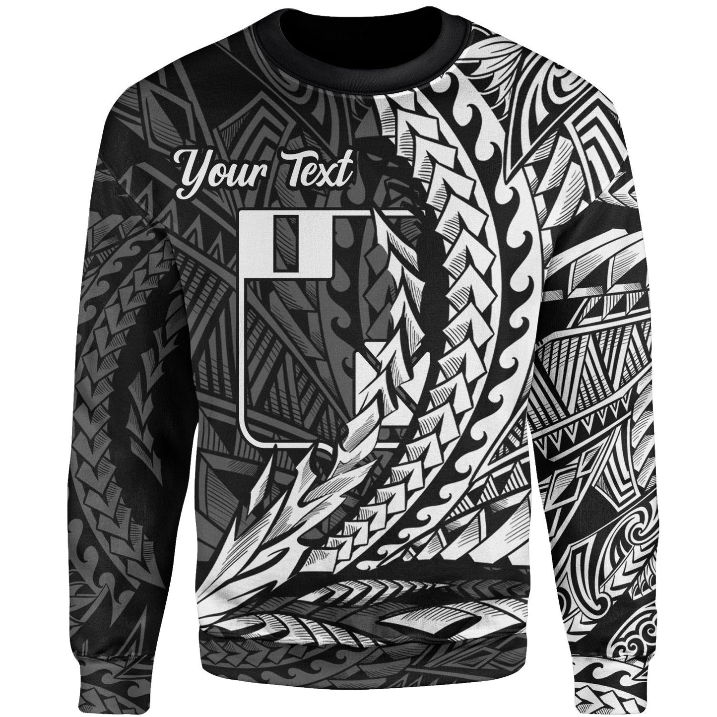 Wallis and Futuna Custom Personalised Sweatshirt Wings Style White Color