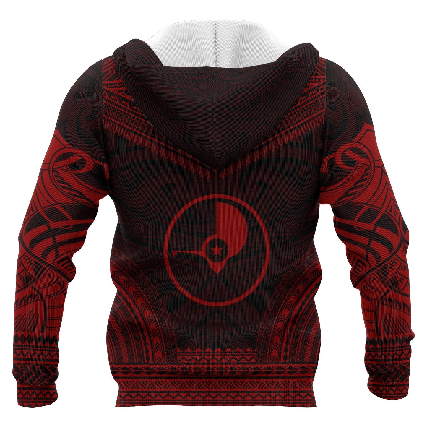 Yap Polynesian Chief Zip-Up Hoodie Red Version