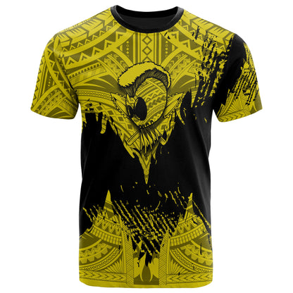 Hawaii Polynesian Warrior Ikaika Unisex T-Shirt - Benjamin Style - Yellow