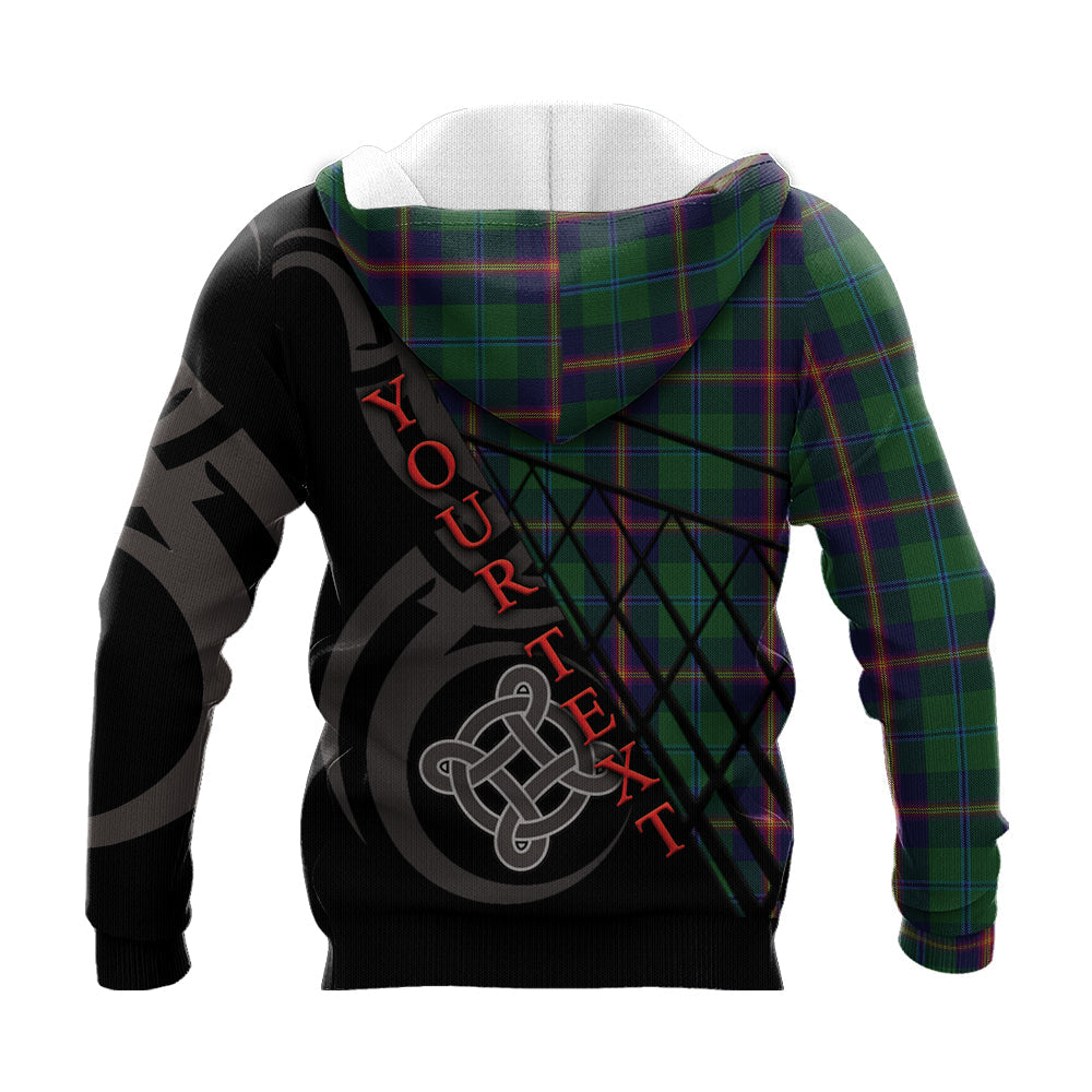 Printivon Young Knitted Hoodie Pattern Celtic Custom Text