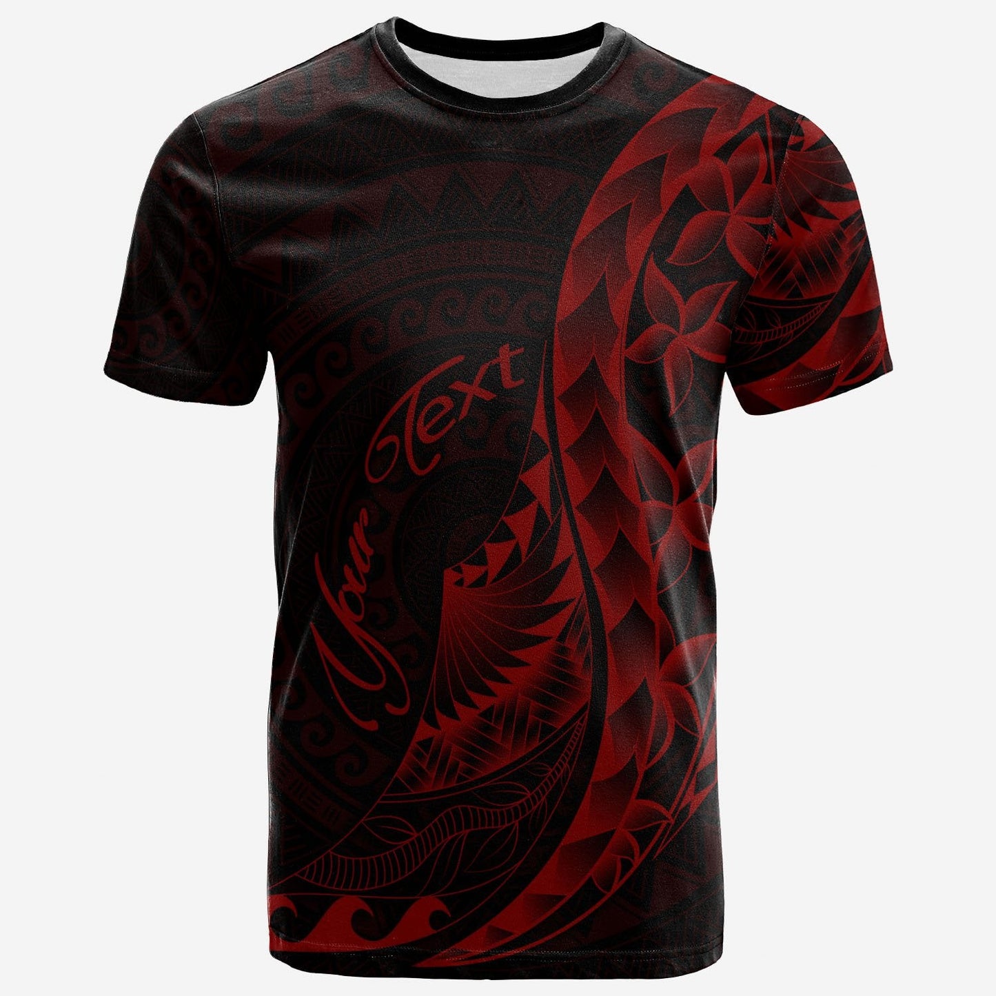 Chuuk T Shirt Custom Personalised Polynesian Pattern Style Red Color