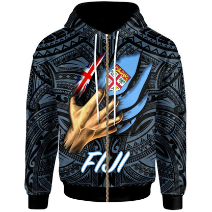 Fiji Zip Up Hoodie Fiji In Me (Blue)