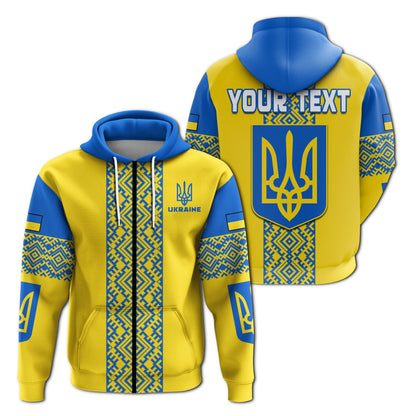 Custom Ukraine Hoodie Ukrainian Pattern