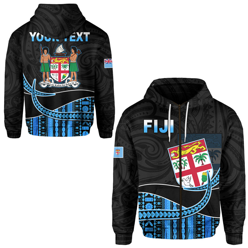 ( Personalised) Fiji Polynesian Zip Hoodie Featured Fijian Lovers