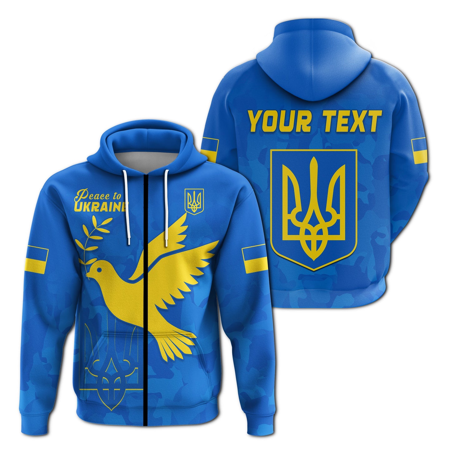 Custom Ukraine Hoodie Always Style Camouflage