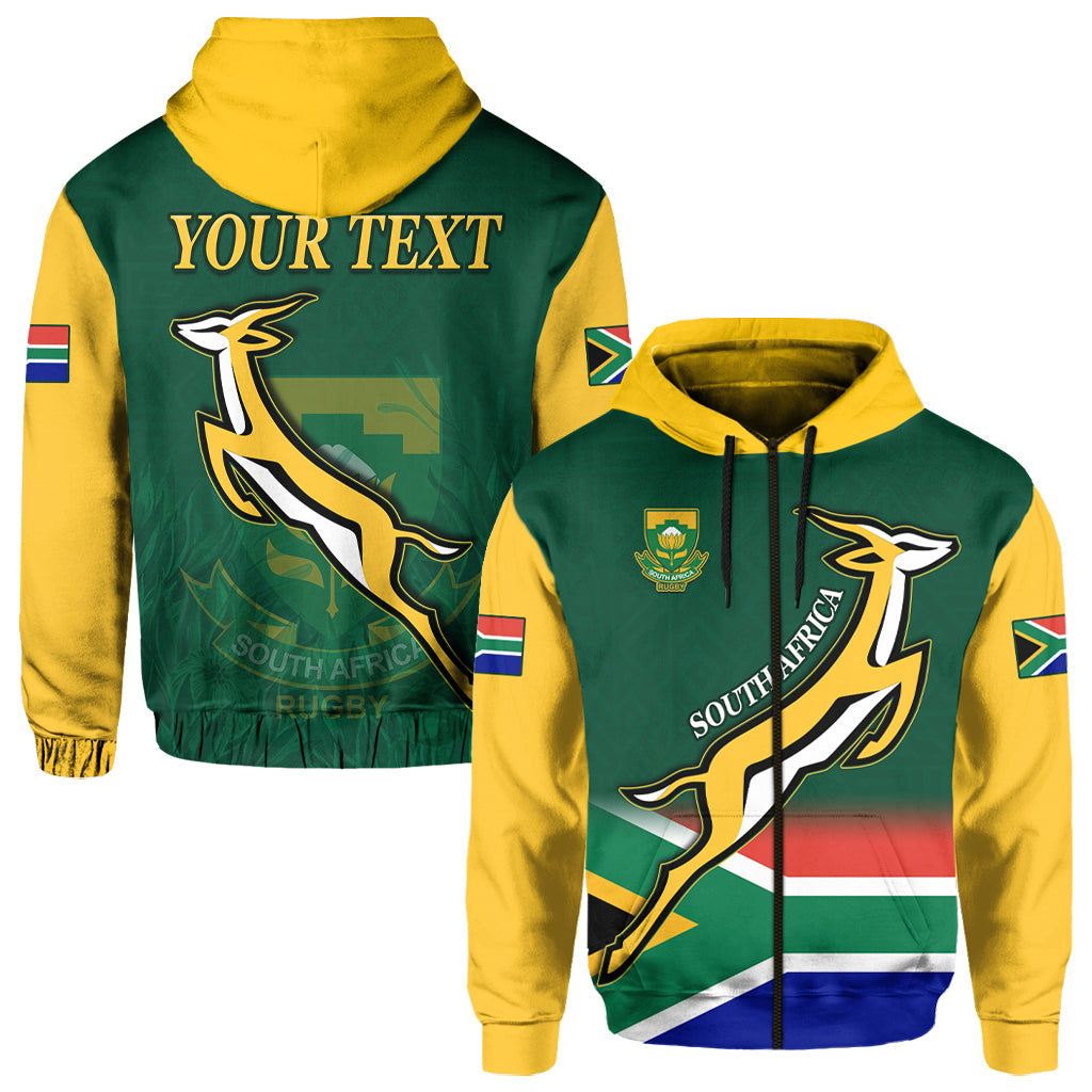 Custom South Africa Rugby Hoodie Springboks Champion Bokke African Pattern Go Bokke