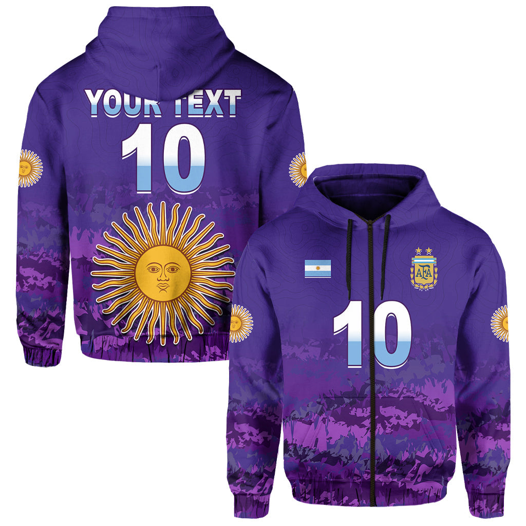 Custom Argentina Football Hoodie Go Champions La Albiceleste