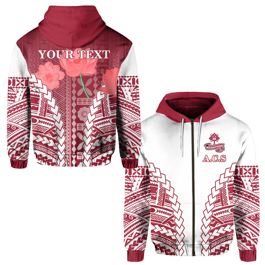 ( Personalised) Adi Cakobau School Zip Hoodie Lovely Girl A.C.S