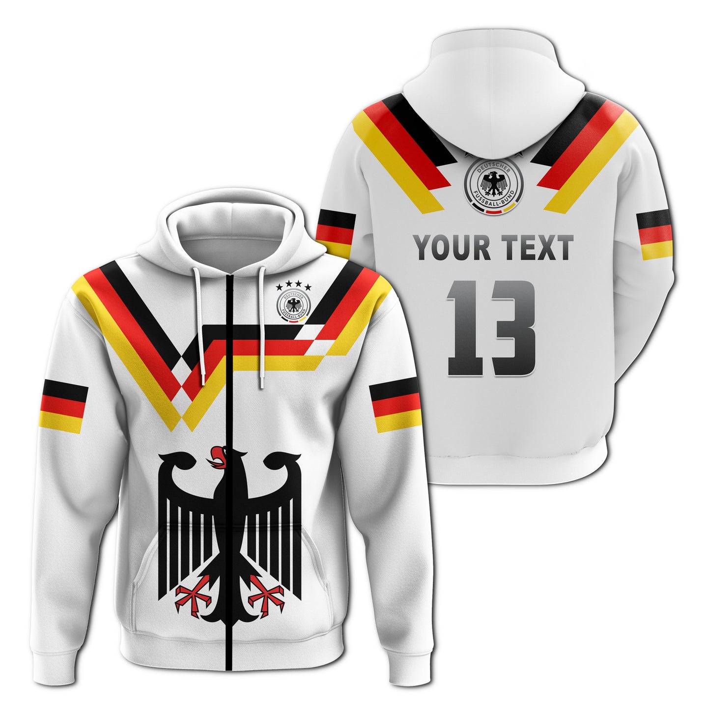 Custom Germany Football Hoodie Deutschland 2022 Style